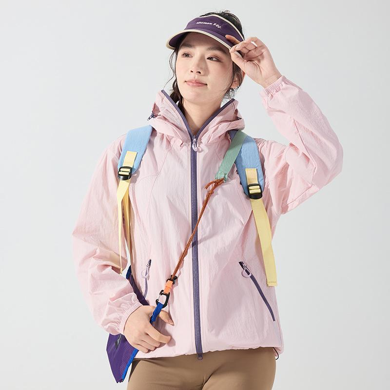 Summer new couple sunscreen clothes women's ultra-thin breathable UV-proof jackets outdoor sunscreen clothes men's