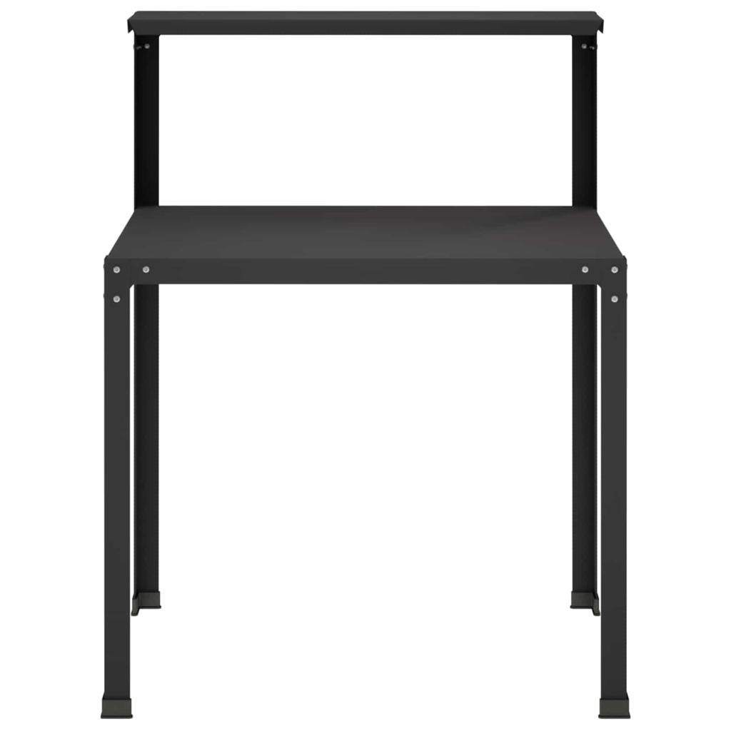 Potting Table 60 x 50 x 104 cm Powder Coated Steel Black