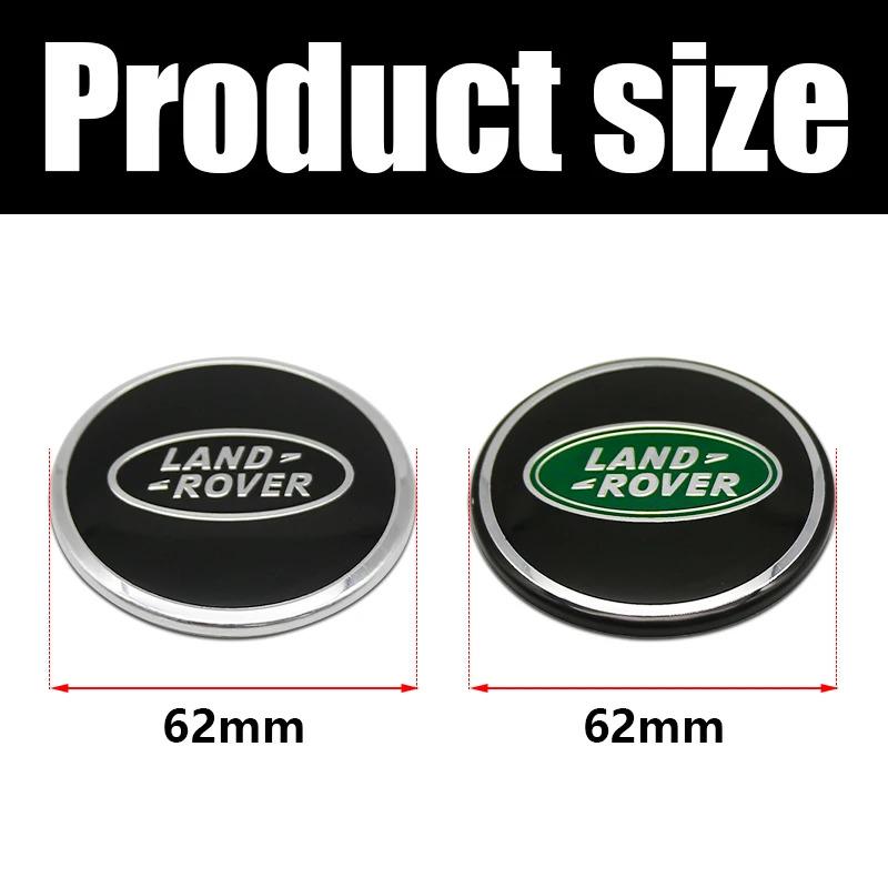 4Pcs 62mm For Land Rover Car Styling Car Wheel Center Hub Cap Covers Badge Range Rover L322 L405 Freelander Discovery SVR Evoque wsvz7