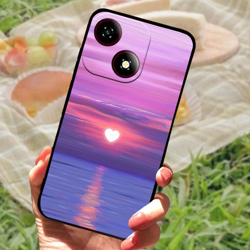 For ZTE Blade A35E /A35/A55 Case Fashion Cartoon Soft Silicone Phone Back Cover For ZTE A35E Shockproof Case A35 E A 35 Shell