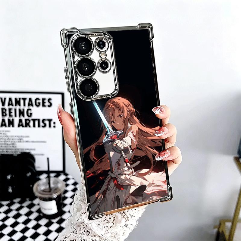 Чехол для телефона Sword Art Online Юки Асуна с покрытием для Samsung Galaxy S24 S25 FE S26 Edge S23 Ultra S22 S21 Plus S20 Противоударный Aira