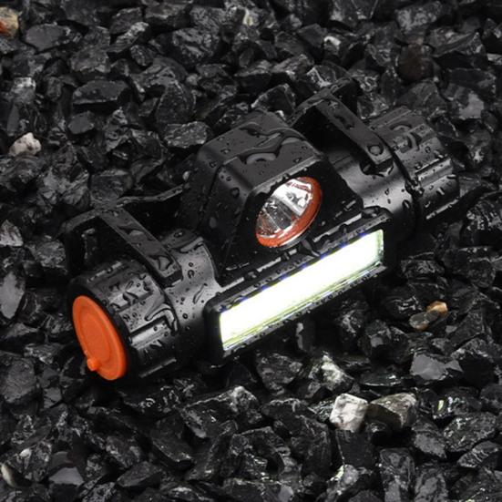 Налобный фонарь XPE COB с двойным источником света, сверхлегкий перезаряжаемый налобный фонарь с магнитным всасыванием, долговечный светодиодный светильник для наружного кемпинга