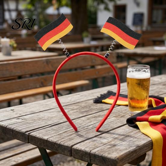 Photo Prop Headband Football for Women Men Soccer Cheering National Flag Eye-catching Party Headwear Hairband Game Day Accessories Sports Fans