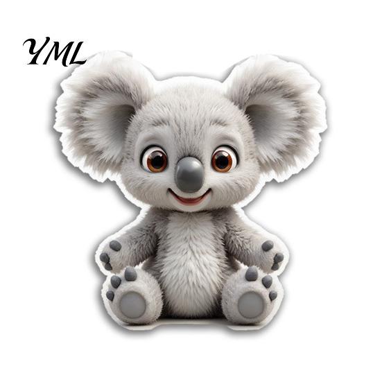 Animal Fridge Decor Acrylic Refrigerator Magnet, Cow Sheep Koala Frog Seal Kitchen Decorative Magnets Magnetic Decoration for Lockers Whiteboards
