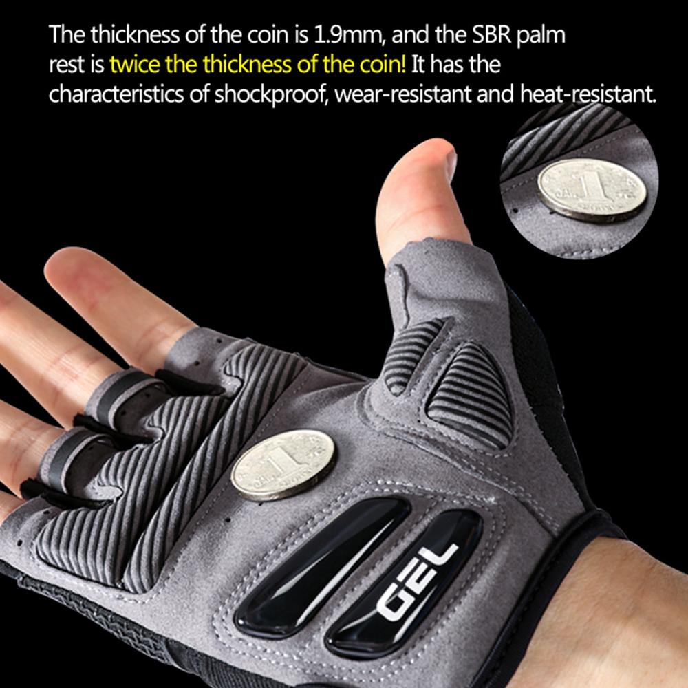 Летние велосипедные перчатки с половиной пальца для мужчин и женщин, велосипедные перчатки с противоударным жидким силиконом, дышащие спортивные перчатки для MTB