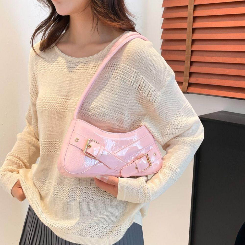 New Design Y2k Shoulder Bags Harajuku Spicy Girls Handbag Sweet Cool Belt Buckle Armpit Bag Women