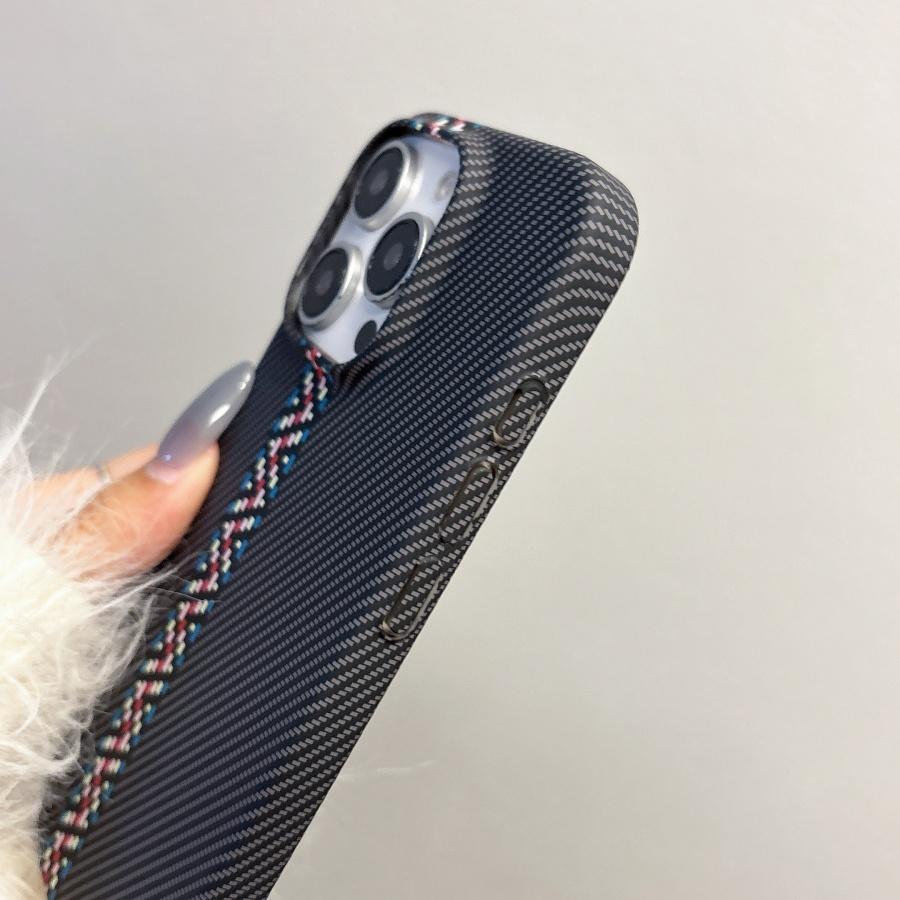Кевларовая текстура Чехол из углеродного волокна для iPhone 11 12 13 14 15 16 Pro Max Ударопрочный Защитный Чехол из Твердого Пластика Fundas