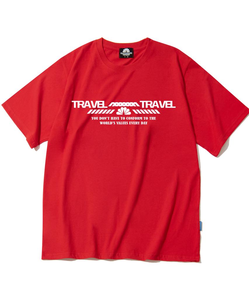 TRIPSHION Double Travel Graphic T-Shirt - 8 Colors (Type B)