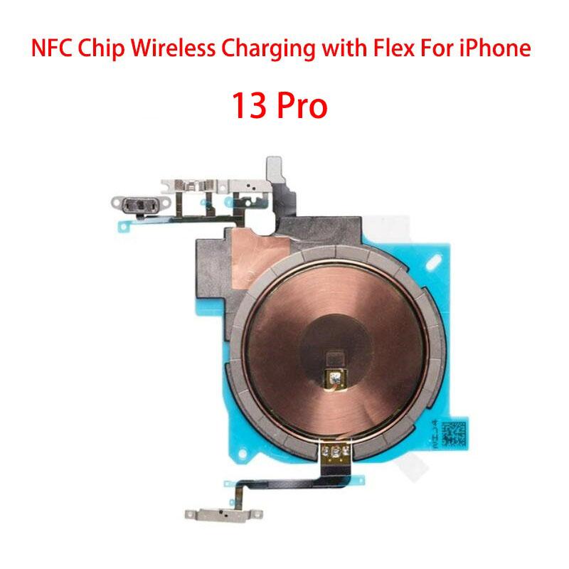 Wireless Charging Chip Coil NFC With Volume Flex For iPhone 11 Pro Max 12 13 14 X XS XR Charger Panel Sticker