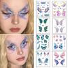 Shiny Butterfly Wings Tattoo Stickers - Waterproof Body Art for Makeup & Festivals