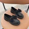 Low Heel Square Heel Loafers Round Toe Casual High Quality New Ladies Shoes Slip-on Butterfly-knot Solid Fashion Pumps