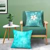 Blue Green Ocean Print Pattern Pillow Case Anti-dustmite Pillowcase Invisible Zipper Silky Short Plush Sofa Cushion Cover
