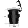 Автомобильное зарядное устройство с двумя USB-портами DC12-24V, мониторинг состояния аккумулятора, цифровой дисплей, зарядное устройство для автомобиля, мотоцикла, гнездо для зарядного устройства с пылезащитным чехлом