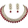 Модное жемчужное колье-колье Kundan с серьгами для женщин