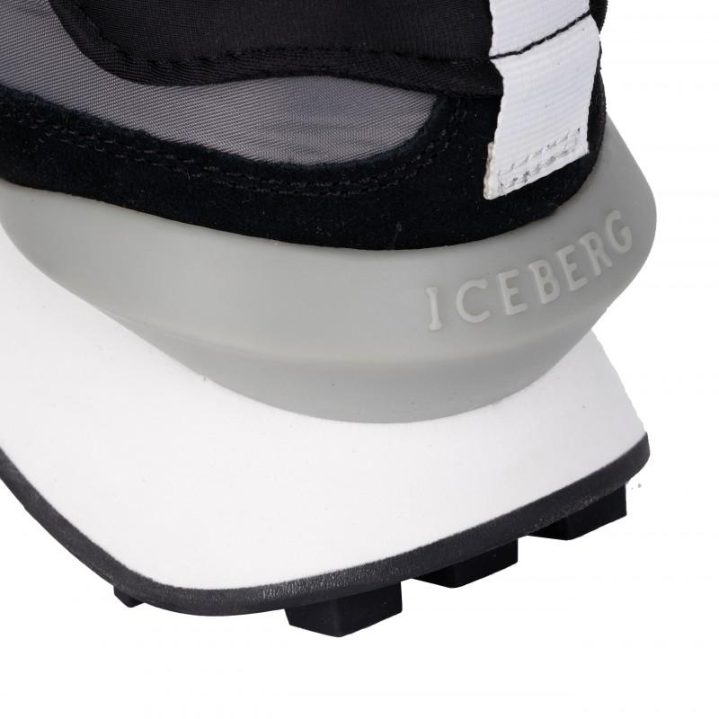 Iceberg Italian leather sneakers new grey - Size: 43