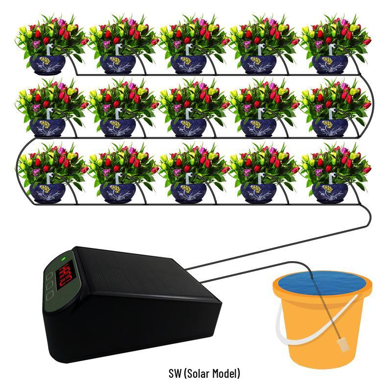 Умный таймер полива на солнечной энергии: Автоматический дождеватель для растений на один месяц