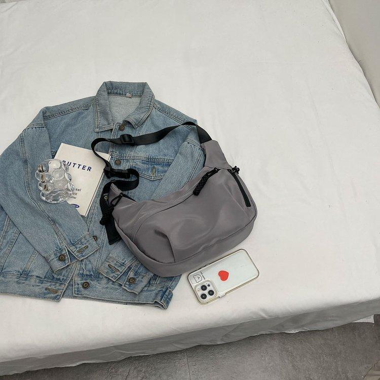 Нейлоновые женские сумки через плечо на молнии, повседневные, универсальные, молодежные, трендовые сумки через плечо