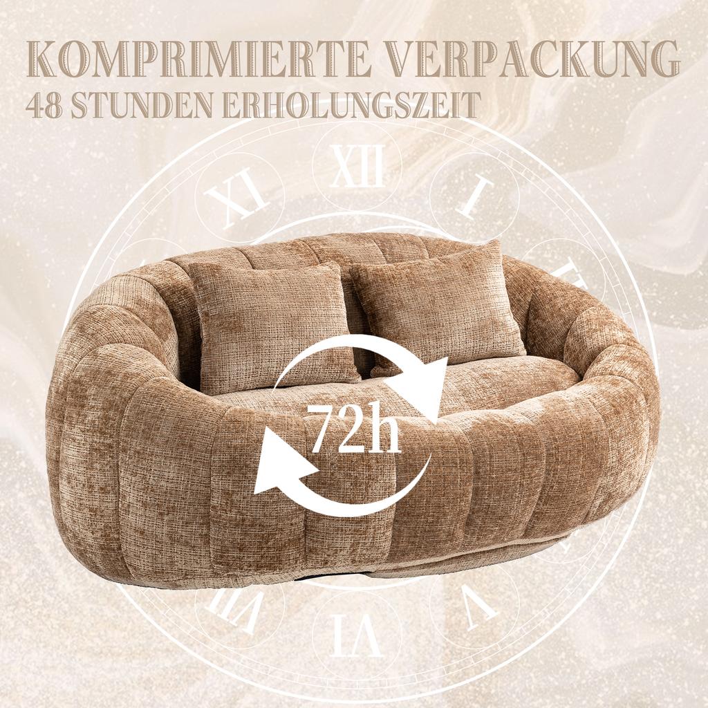 Bean Bag Sofa Lazy Durable Comfort Lounger High Back Chair for Adults and Children, Indoor & Outdoor, Accent Floor Soft Lounge Chair (Coffee Chenille)