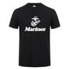 Summer Marine Corps US Marine Corps Military Letter Printed Men's Round Neck T-shirt 100%CottonCasual Outdoor Short Sleeve Large