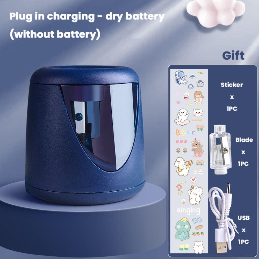 Декоративная наклейка-переключатель, автоматическая электрическая точилка для карандашей, креативные канцелярские принадлежности, механический инструмент