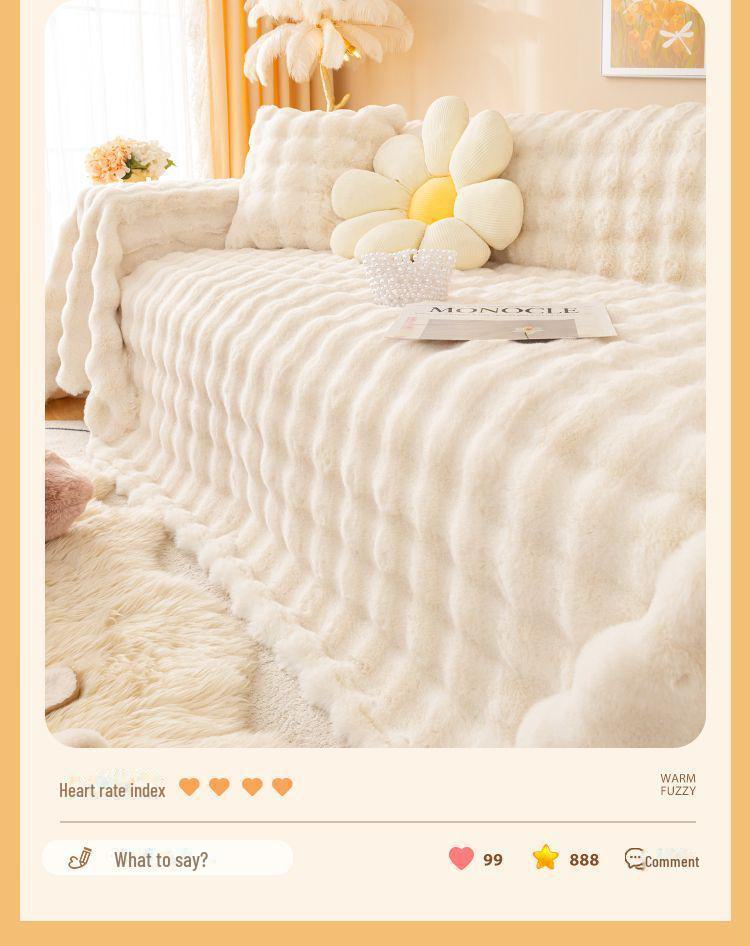 Мягкий нескользящий чехол для дивана, полное покрытие, утолщенный для зимы, универсальный для всех сезонов