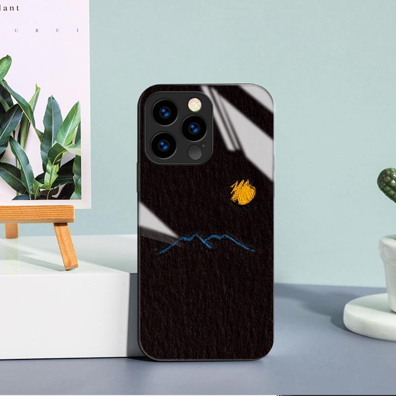 Закаленный стеклянный корпус с принтом Moon Night Mountain, защитный чехол, мягкий чехол из ТПУ для Xiaomi Redmi