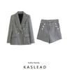 Women's Kaslead Houndstooth Shorts Suit Outwear