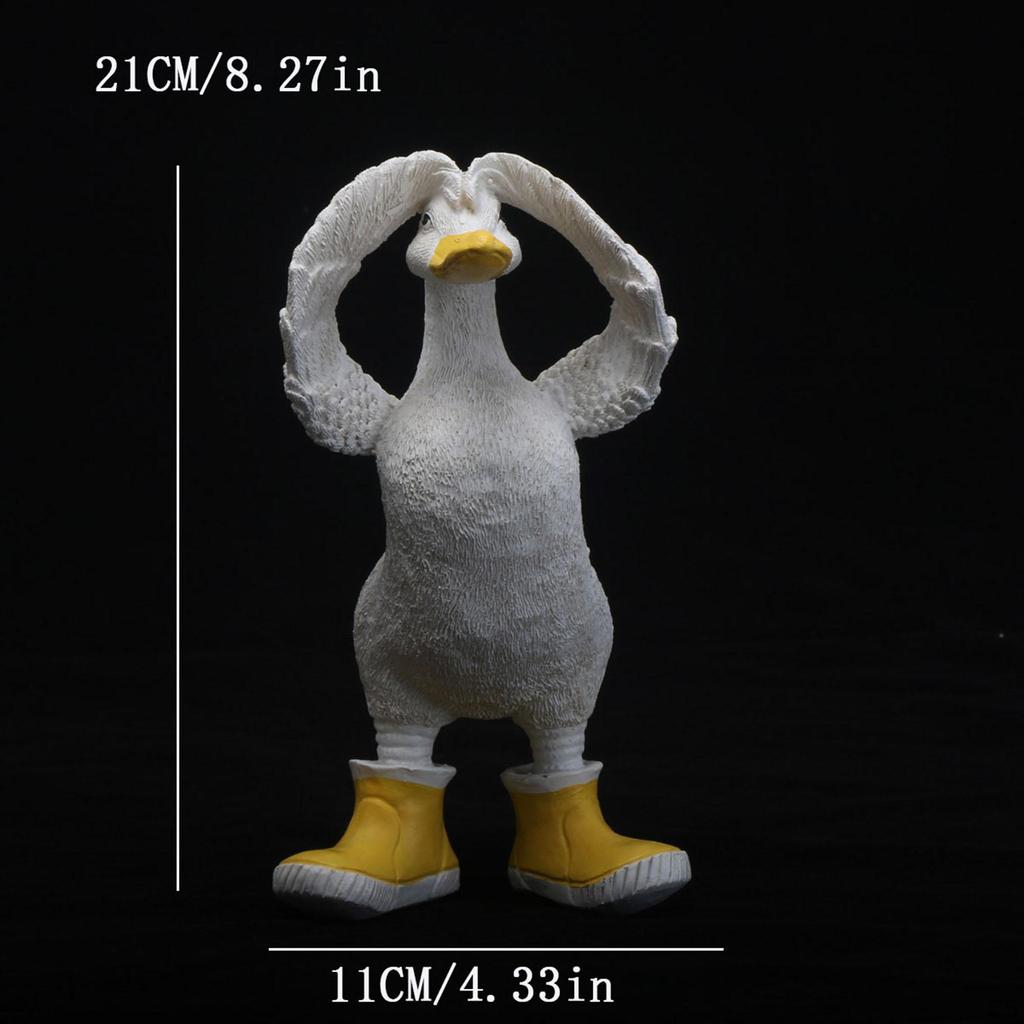 Animal Sculpture Duck Statue Figurine Ornament for Bedroom Birthday Living Room