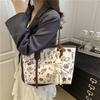 Simple Temperament Summer New Small Fresh Printing Large Capacity Tote Bag Women's Shoulder Commuter Backpack