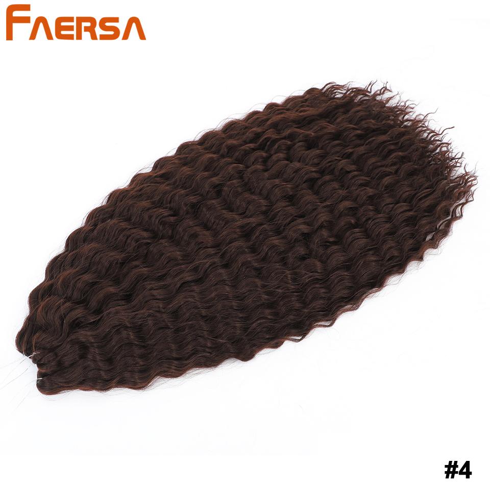 22-дюймовые волосы Ariel Curl Глубокая волна Твист Вязание крючком Синтетические афро кудри Вязаные крючком косы Ombre Blonde Плетение наращивания волос для женщин