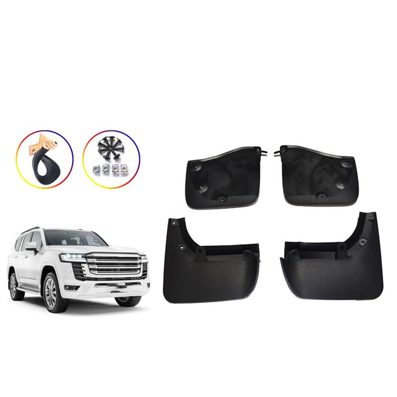A28G-Mudguards 4 Pieces For Toyota Land Cruiser LC300 2002-2025 Car Splash Guards Mud-Fender Flaps