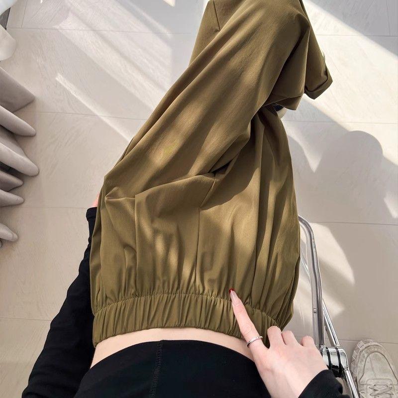Quick-drying Wide-leg Pants for Women In Spring and Summer New Straight-leg Pants Large Size Loose Casual Sports High Waist Nine-point Pants Thin