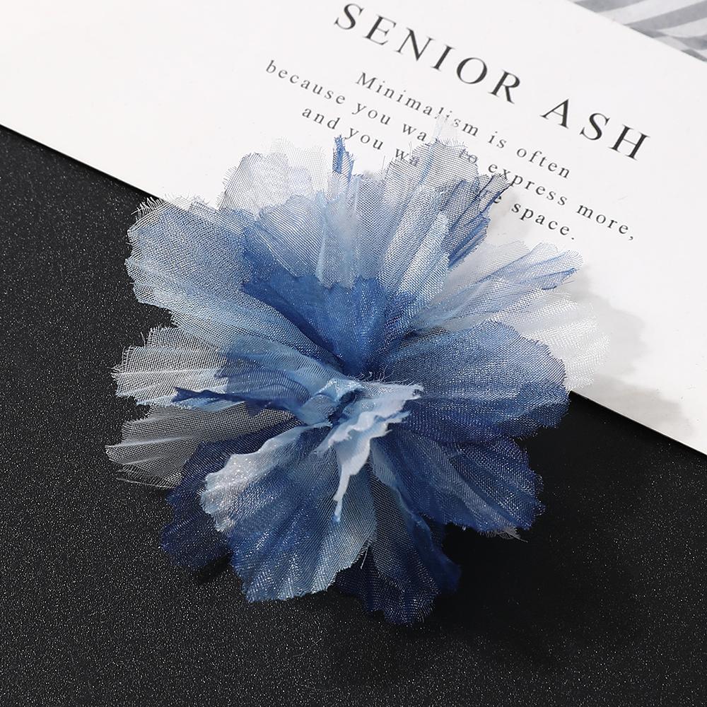 10 шт. 3D Цветочные кружевные аппликации из органзы для свадебного платья, домашний декор, градиентная кружевная отделка, швейные аксессуары, декор для комнаты