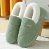 New Winter Corduroy Cotton Slippers Home Couple Anti-moisture Slippery Thick Bottom Cotton Shoes