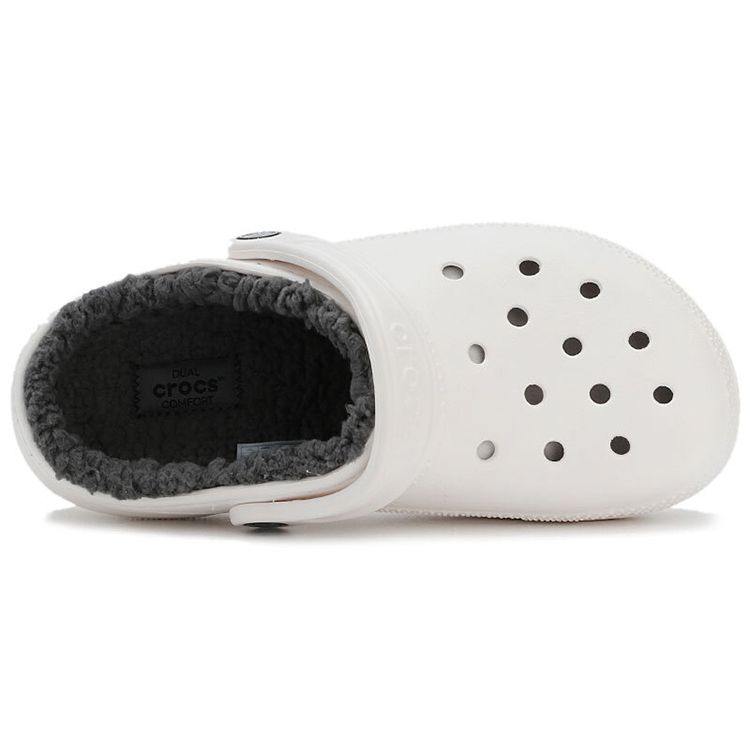 Crocs Классические утепленные клоги Белые Унисекс Сандалии 203591-10M