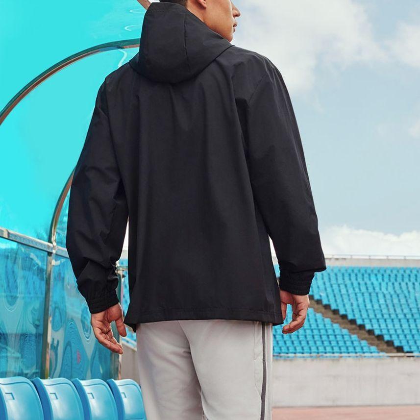 Adidas Entrada 22 Varied-Weather Performance Soccer Training Hooded Jacket Men Outerwear Black IK4010