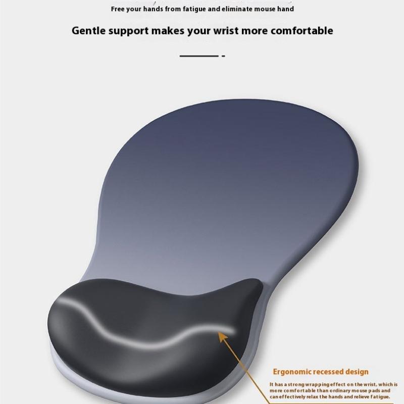 Gradient Ergonomics Mouse Pad Comfortable Wrist Support Non Slip Mice Mat Soft Mousepad Wrist Rest Computer Silicone Mouse Pad