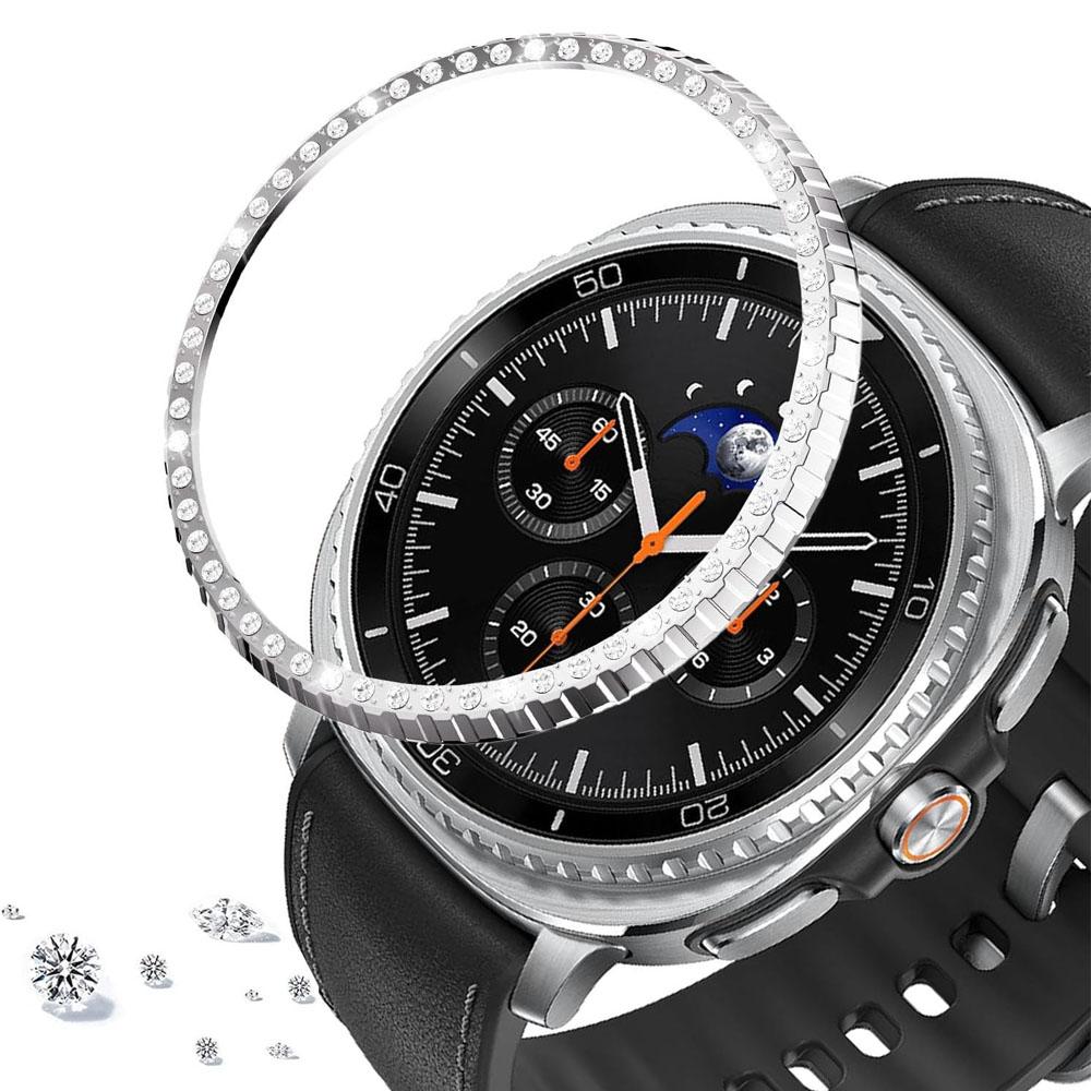 Кольцо с бриллиантовой окантовкой для Samsung Galaxy Watch 8 classic 46 мм Металлическая рамка Защитный чехол-оболочка Galaxy Watch 8 Classic Защитный