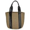 Chloe Logo Embroidery Combined With Leather Trim Large Tote Bag Women Tote Bag Beige CHC24-WS380O43-001