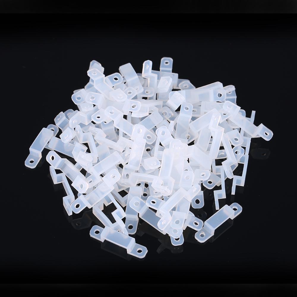 Полупрозрачные крепежные зажимы Гибкий монтажный фиксатор для крепления светодиодных лент 5050 5730 3528 2835