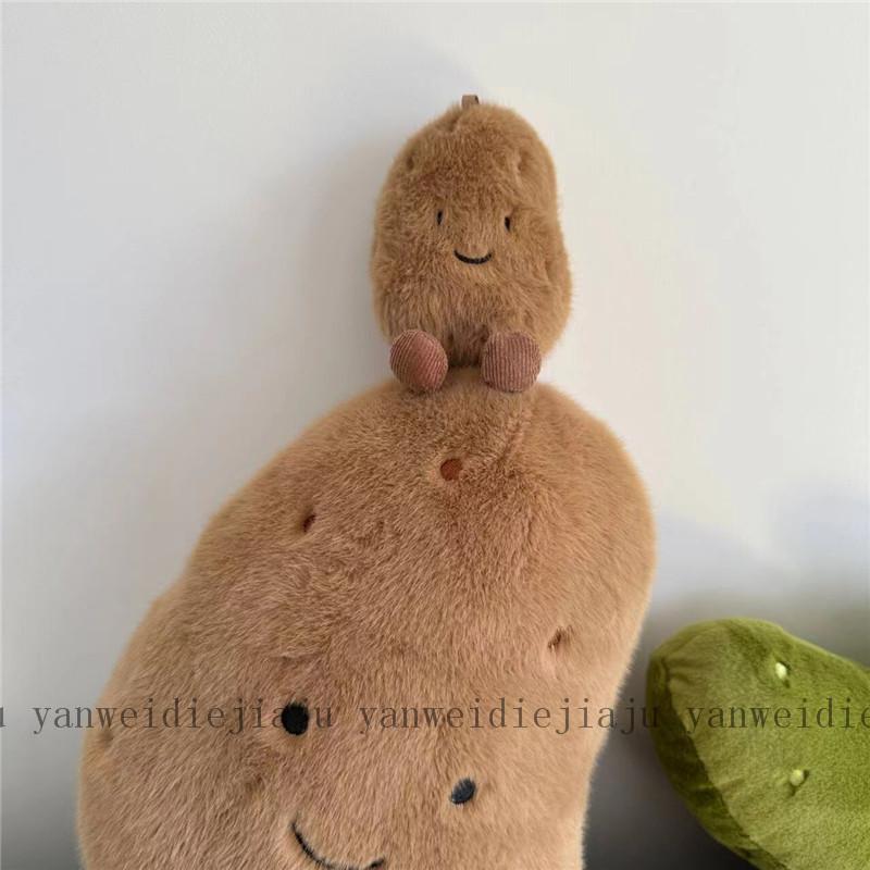 And Potato Pickle Plush Pillow Set With Pp Cotton Filling For Kids Gift