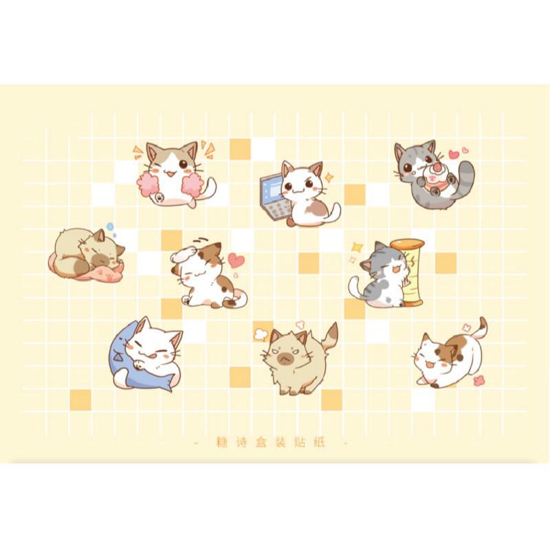 45 Pieces/ Boxed Stickers Account Album Decoration Stickers Seal Stickers Diy Stickers