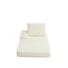 A 211 cm long, freely combinable corduroy sofa with triangular backrests, removable armrests and extended seat cushions, suitable for usage scenarios