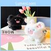 Adorable Cartoon Plush Keychain Accessory Featuring Fluffy Tail Design For Gifts