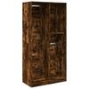 Wardrobe Smoked Oak Finish 100 x 50 x 200 cm Engineered Wood