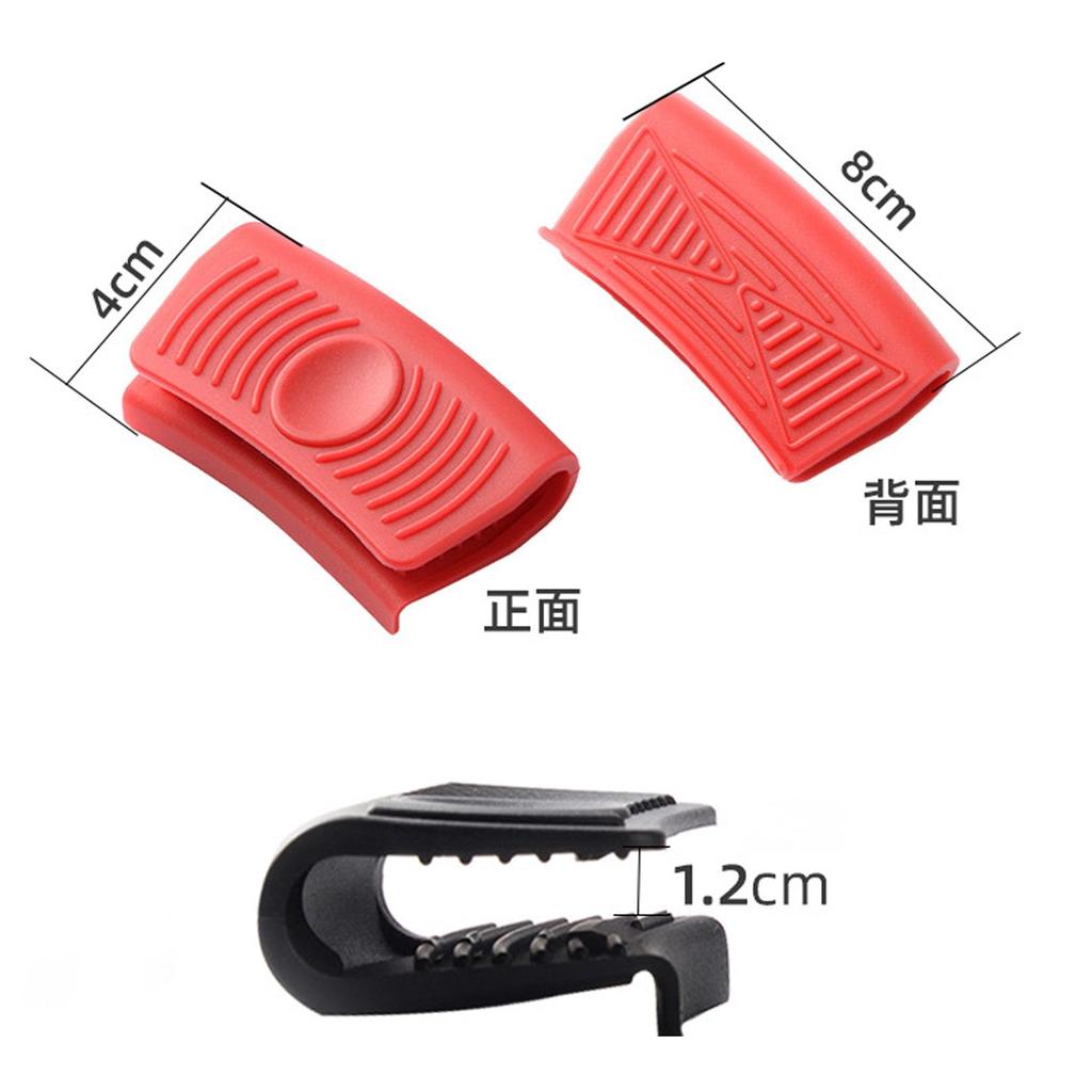 Multi Griddle Handle Set of 2 Iron Plate Handle Cover Thickness Handle Cover Home Iron Plate Camping Case Outdoor Multi Griddle Handle Cover Easy To