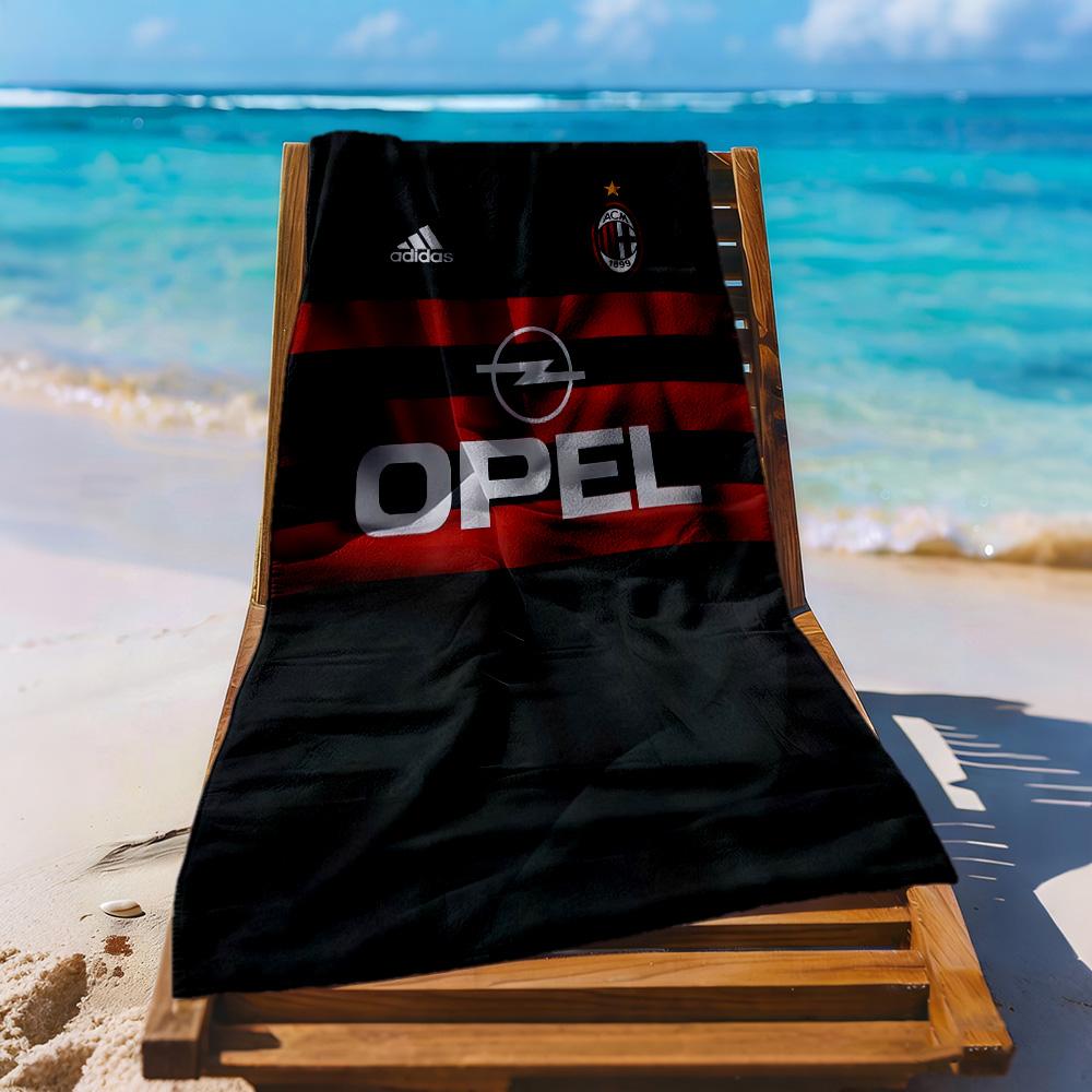 Ac Milan Beach Towel Quickdry Soft Microfiber Comfortable Lightweight