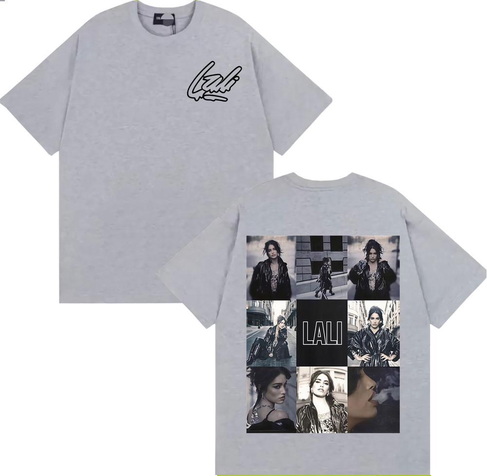 Singer Lali Esposito Tour 2025 Graphic Tee Shirt Men Women Fashion Trending Short Sleeve T-shirt Summer Tops Pure Cotton T Shirt