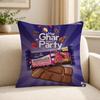 Food CCadbury Cushion Cover Soft Short Plush SkinFriendly Cushion Case for MultiScene Use