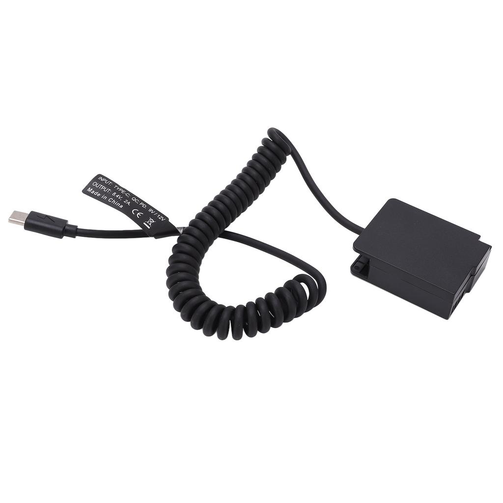 Тип C DMWDCC8 Полностью декодированный адаптер-муфта для аккумулятора-пустышки с гибким пружинным кабелем для камеры G5